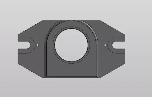 Bearing Housing Block - Industrial Shaft Support Part 3D model