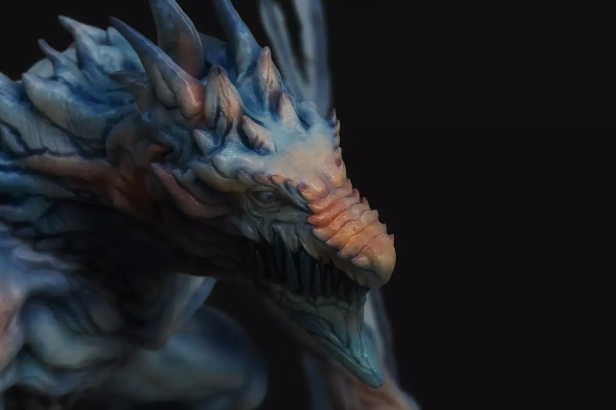 Winter Dragon 3D model