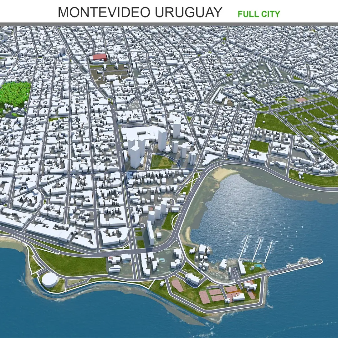 Montevideo Uruguay 3D model