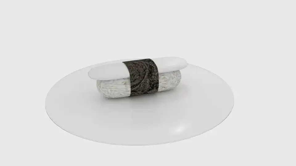 Sushi Plate Low-poly 3D model