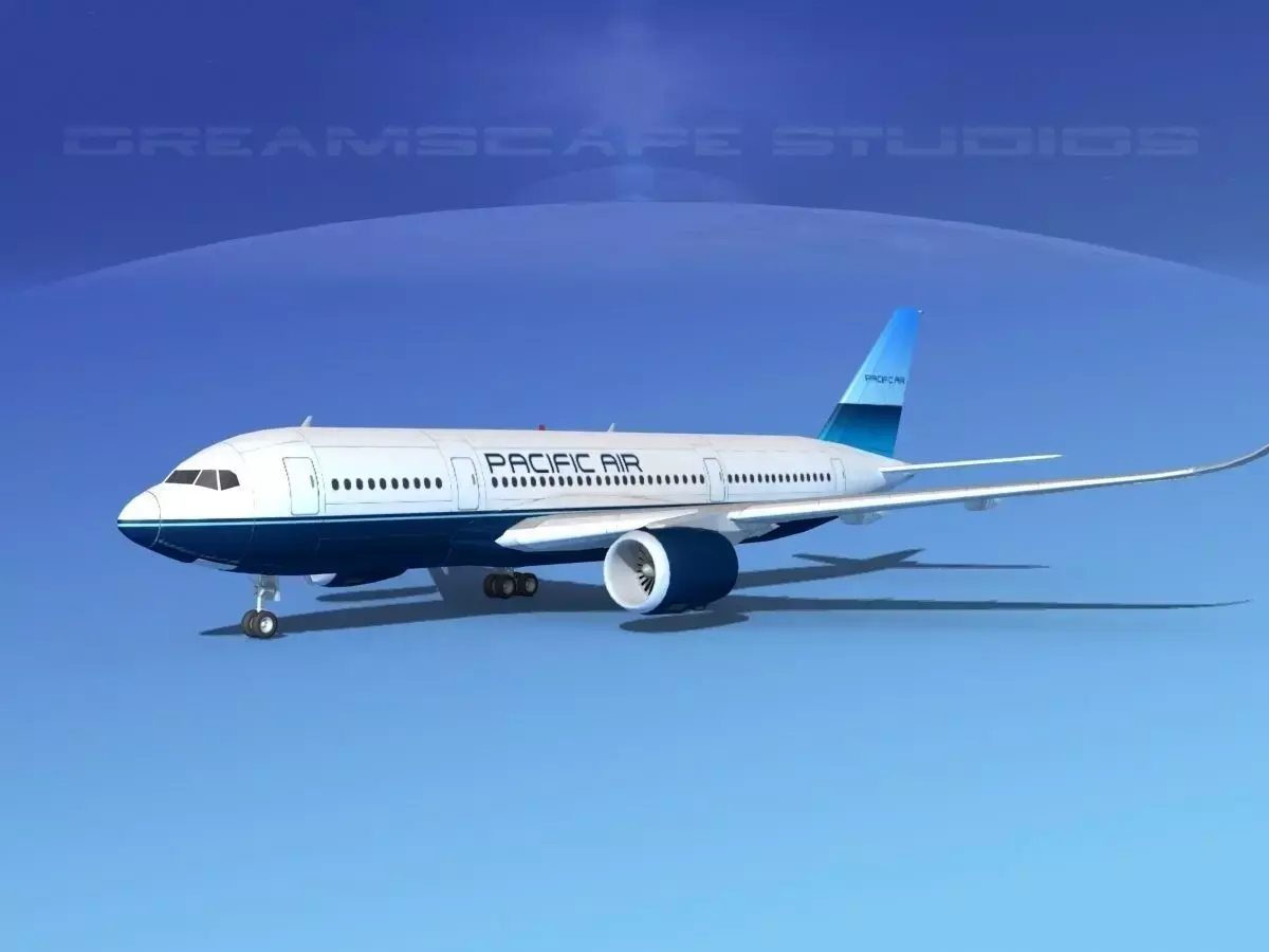 Airbus A350-800 Pacific Air 3D model