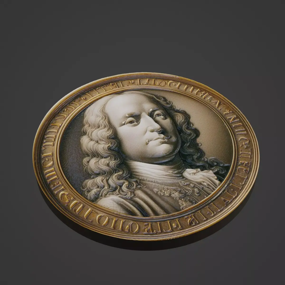 Diderot Medallion 3D print model get