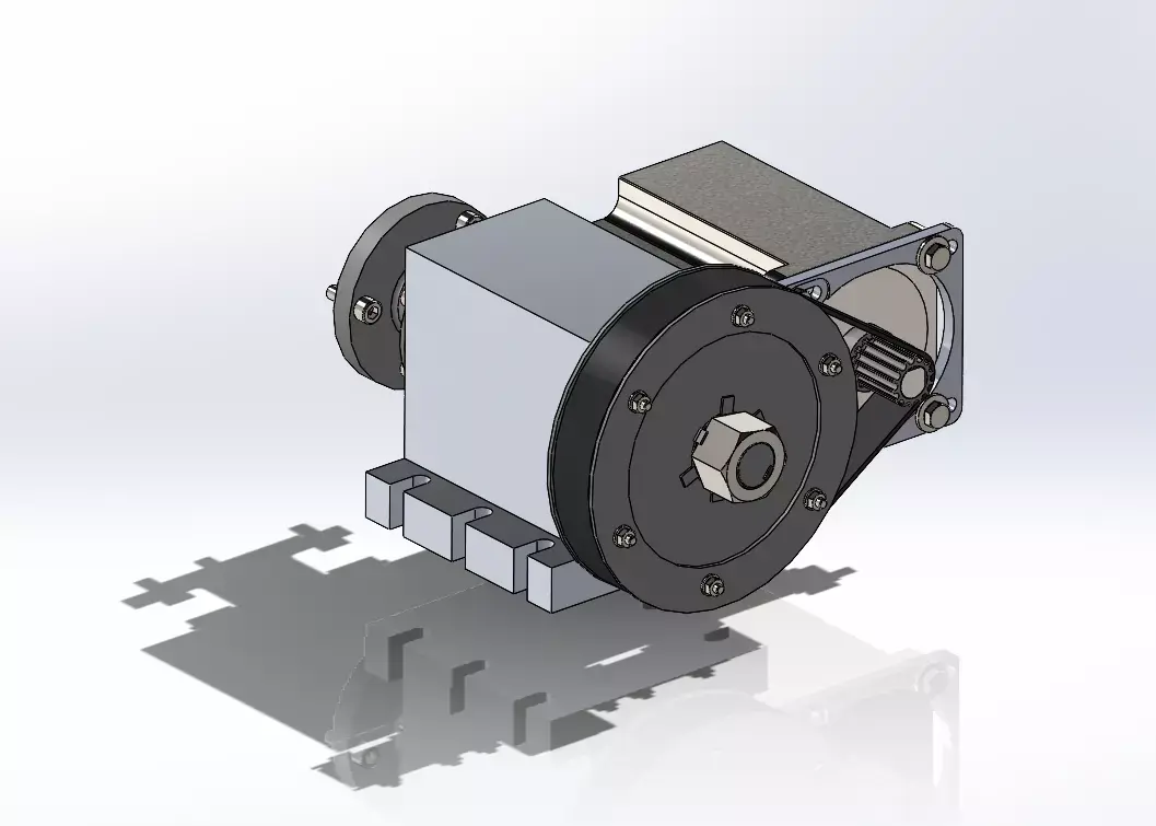 4 axis to 3 axis machine 3D model