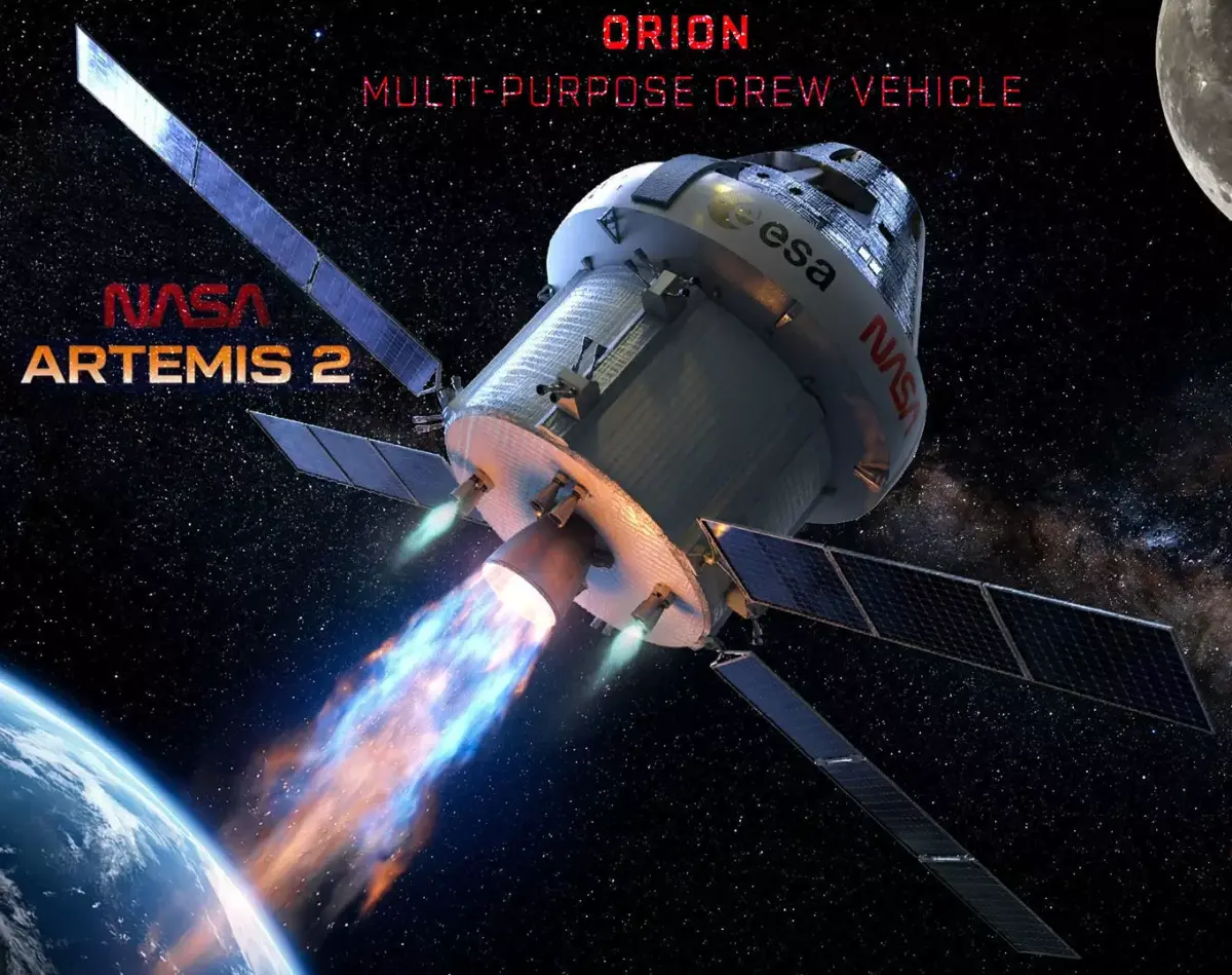 NASA Artemis 2 Orion 3D Model Low-poly 3D model