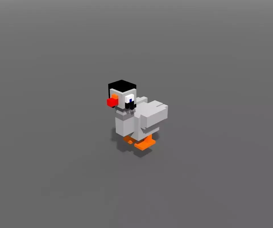 Voxel Emo Gosse Low-poly 3D model