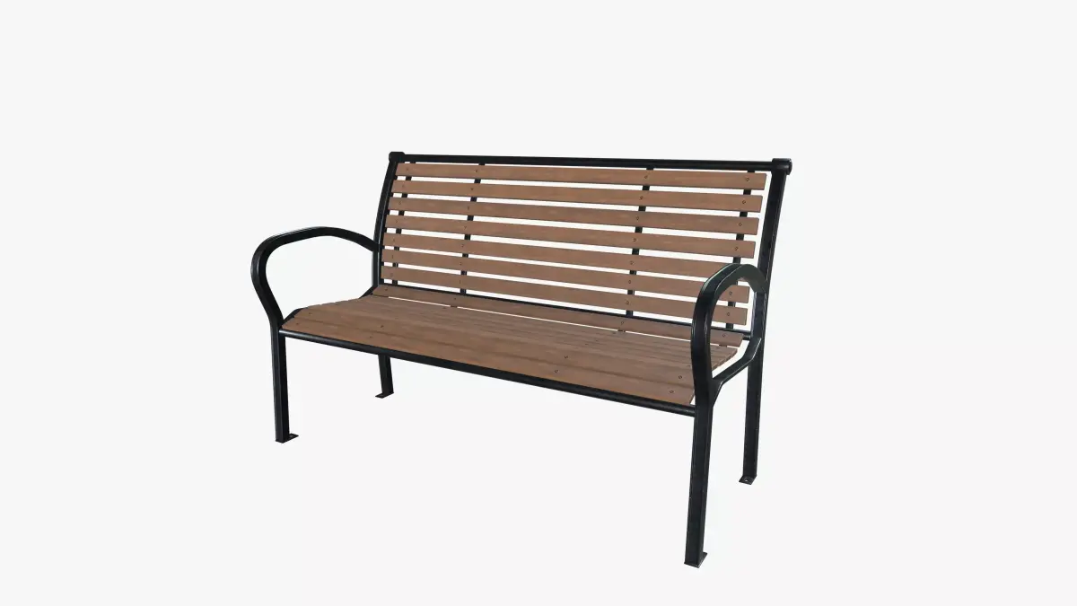 Park bench 3D model order