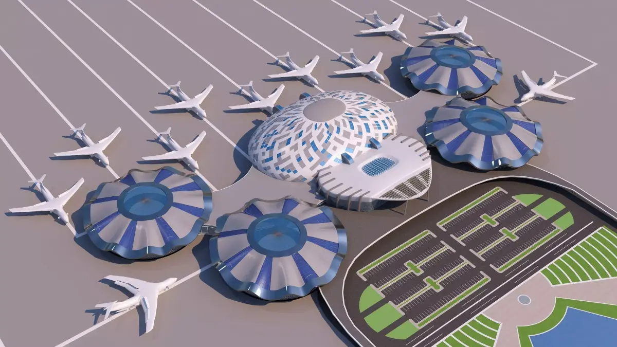 0193 - Airport Building 3D model