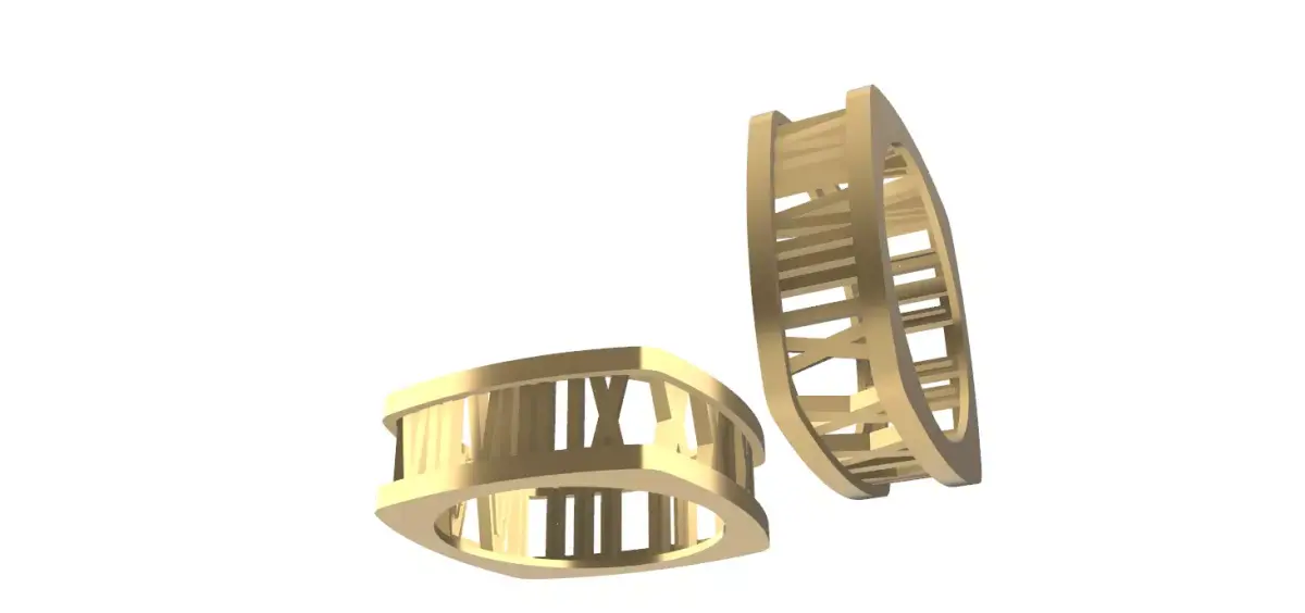 0278 Roman Numerals Ring Free 3D print model purchase