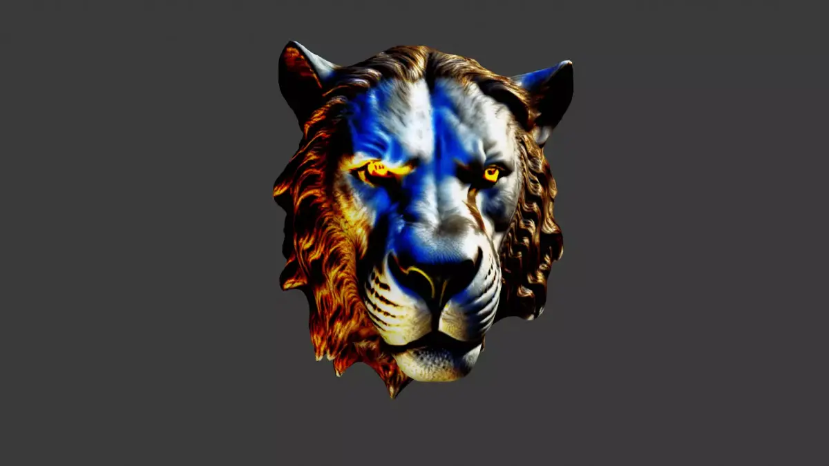 Animal Head Low-poly 3D model 35