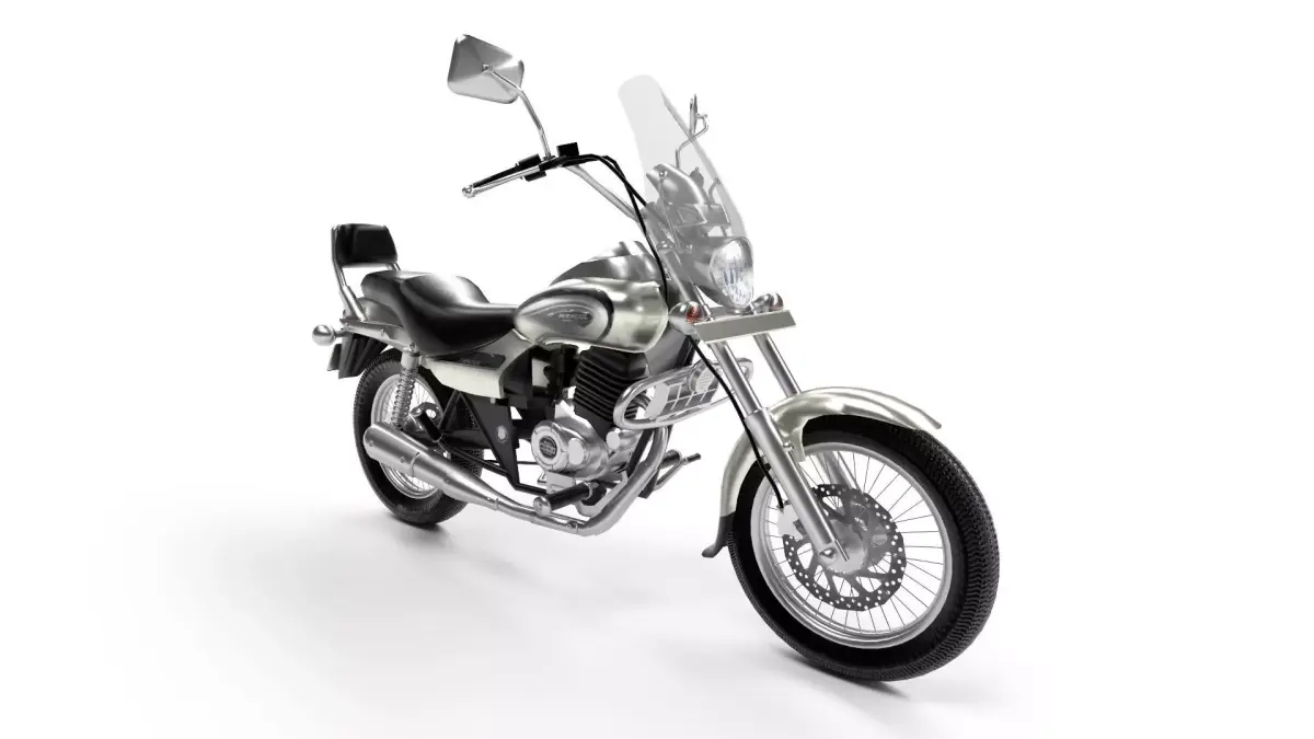 Bajaj Avenger Cruise 220 Low-poly 3D model