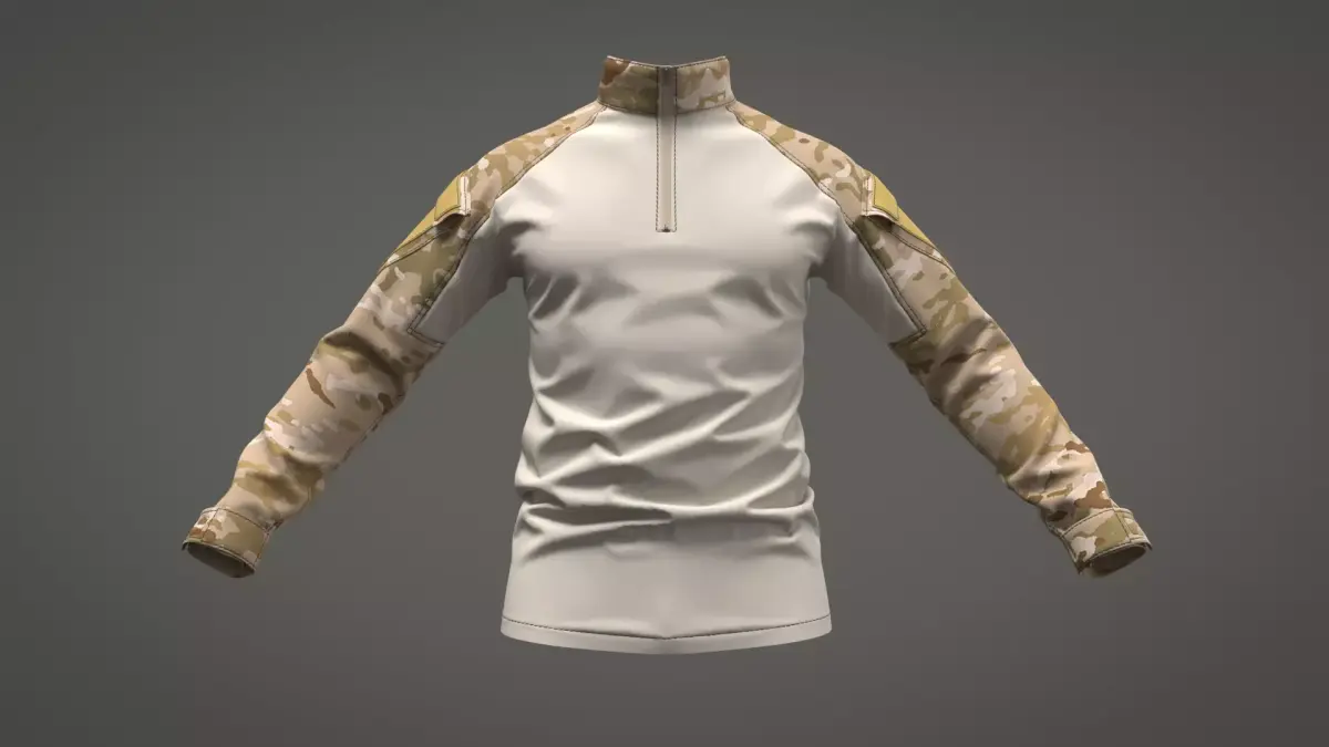 Crye Precision G3 Combat Shirt - Marvelous Designer 3D model