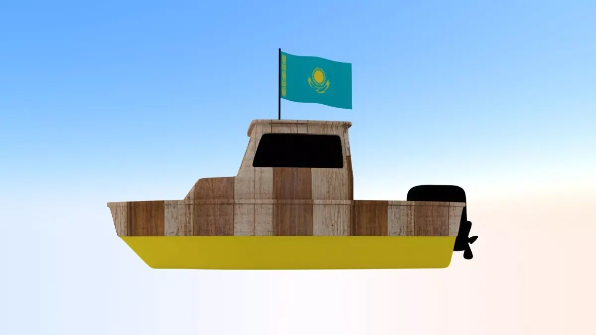 Kazakhstan Fishing Boat 3D model