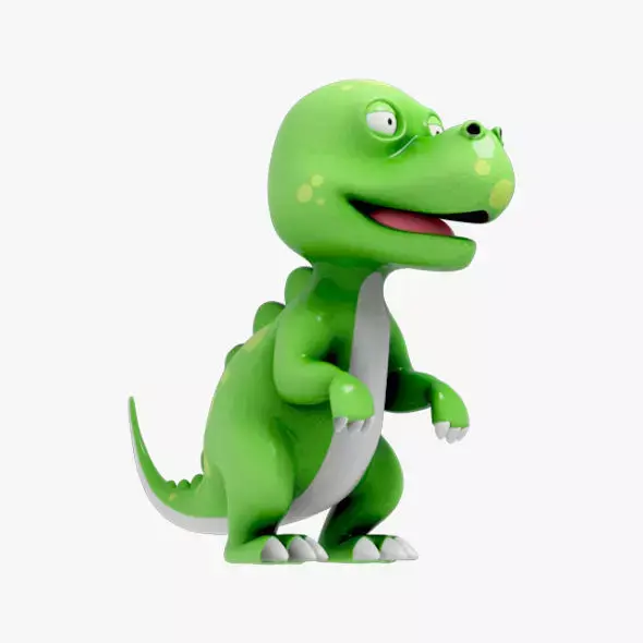 Dinosaur cartoon 1 3D model