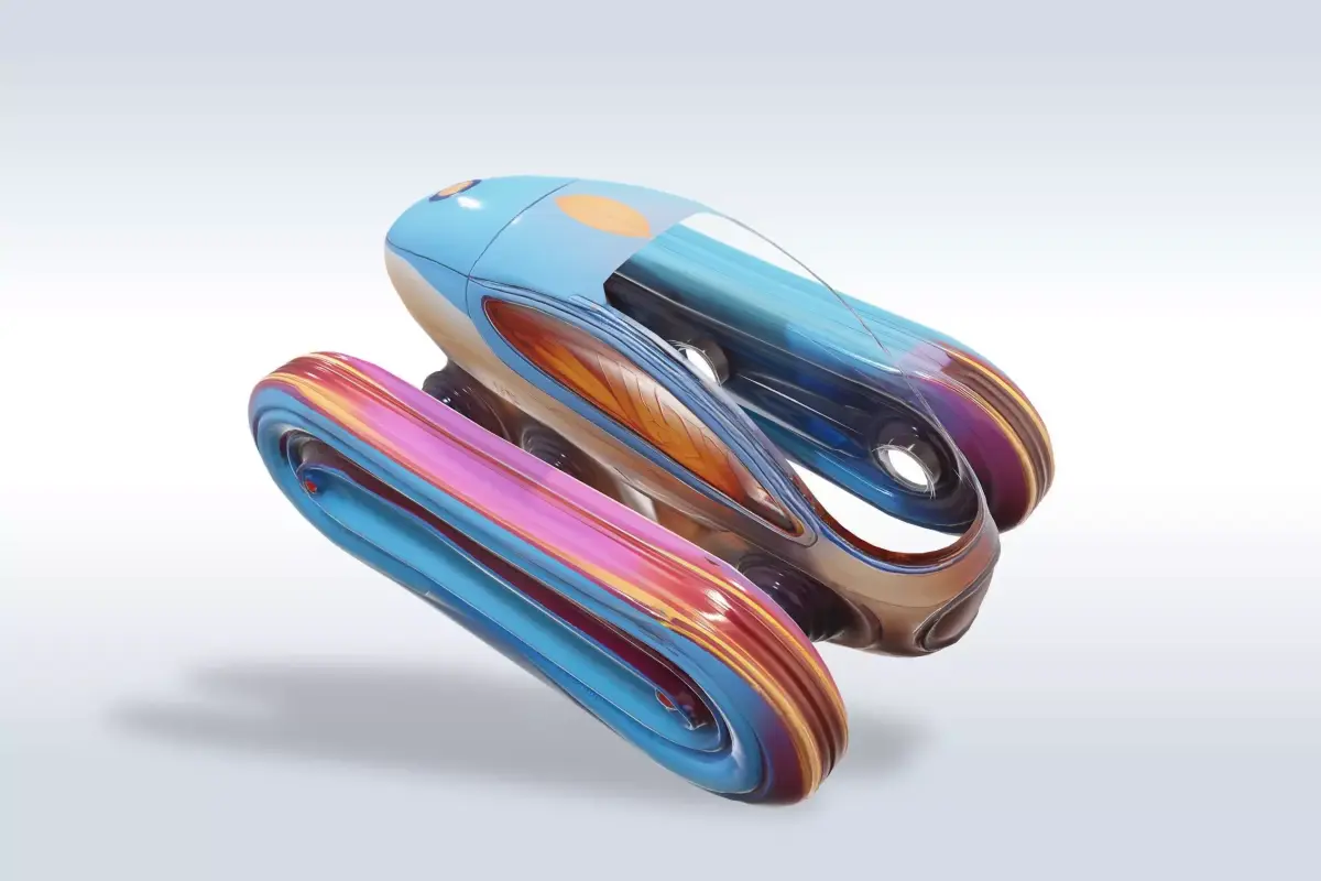 Futuristic Sci-Fi Robot Vehicle with Pilot Game Ready 28 Free 3D model