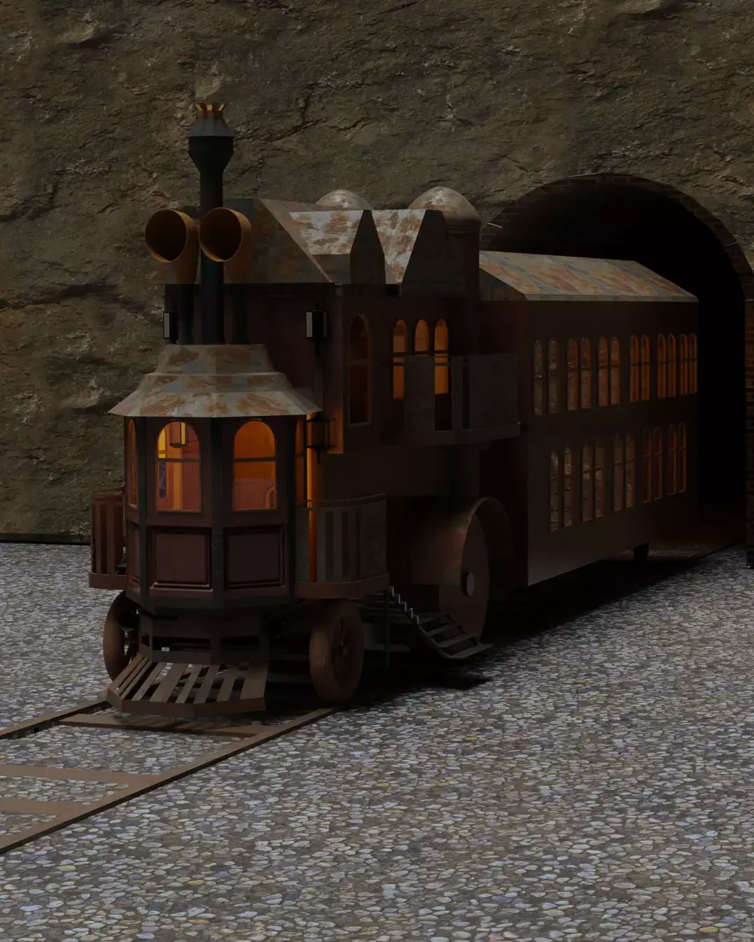 Steam House 3D model