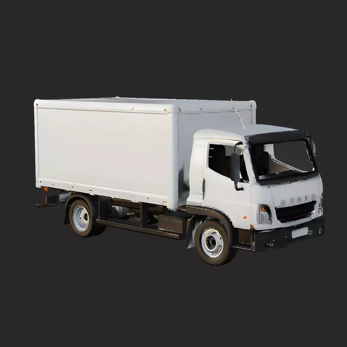 Detailed Delivery Truck 3D Printable Model - Cargo Vehicle 3D print model