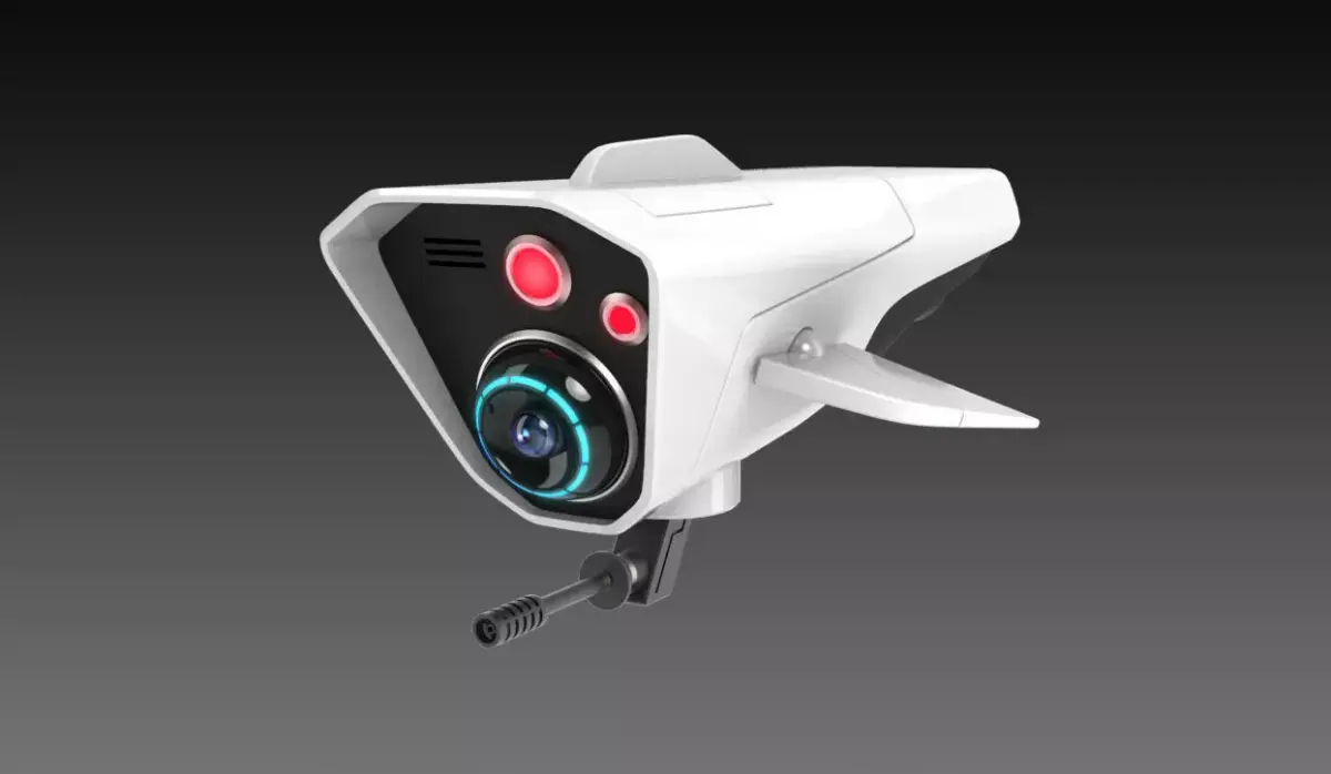 SF FUTURISTIC DRONE Low-poly 3D model