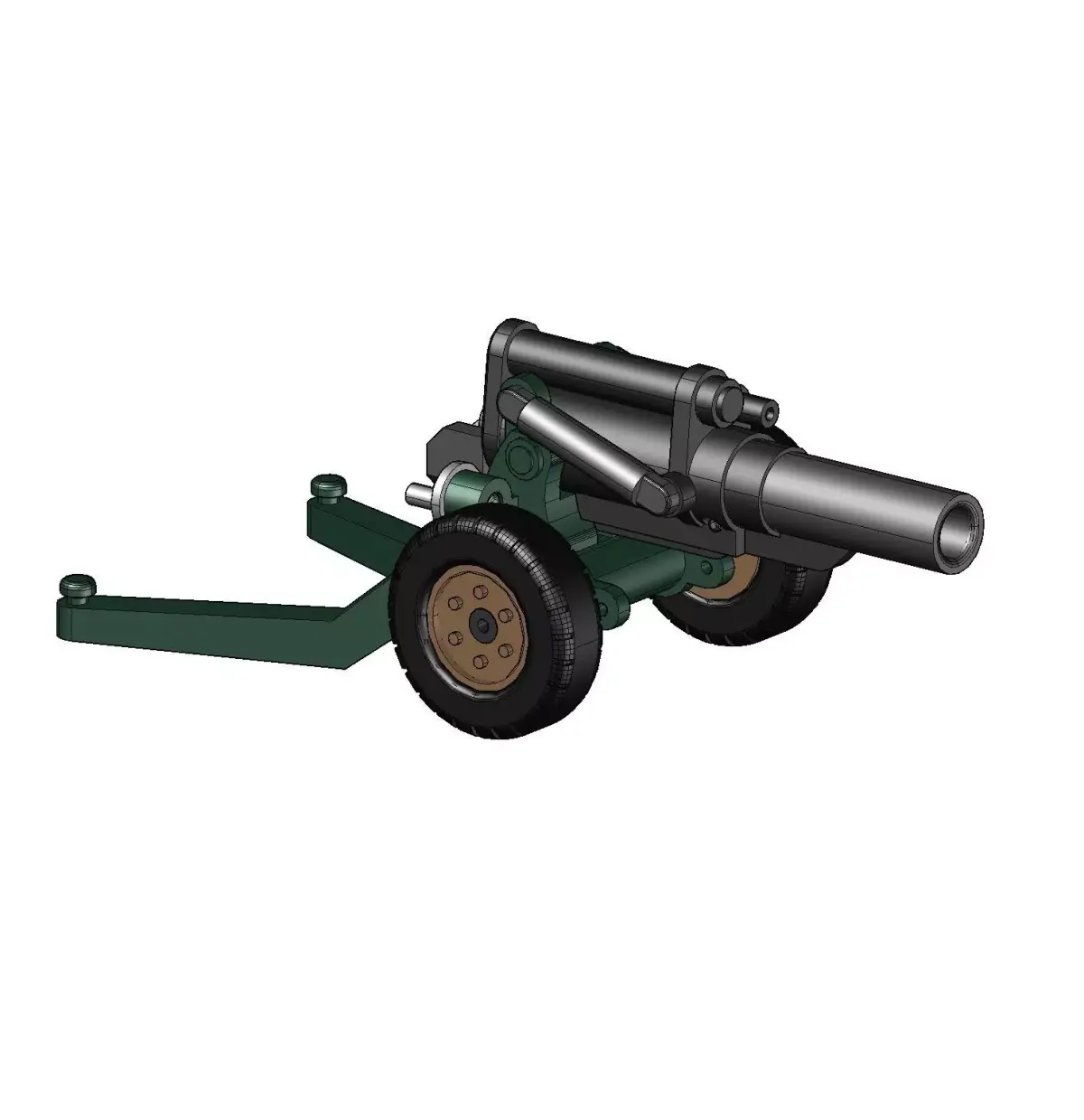 M114 HOWITZER MINIATURE 3D print model