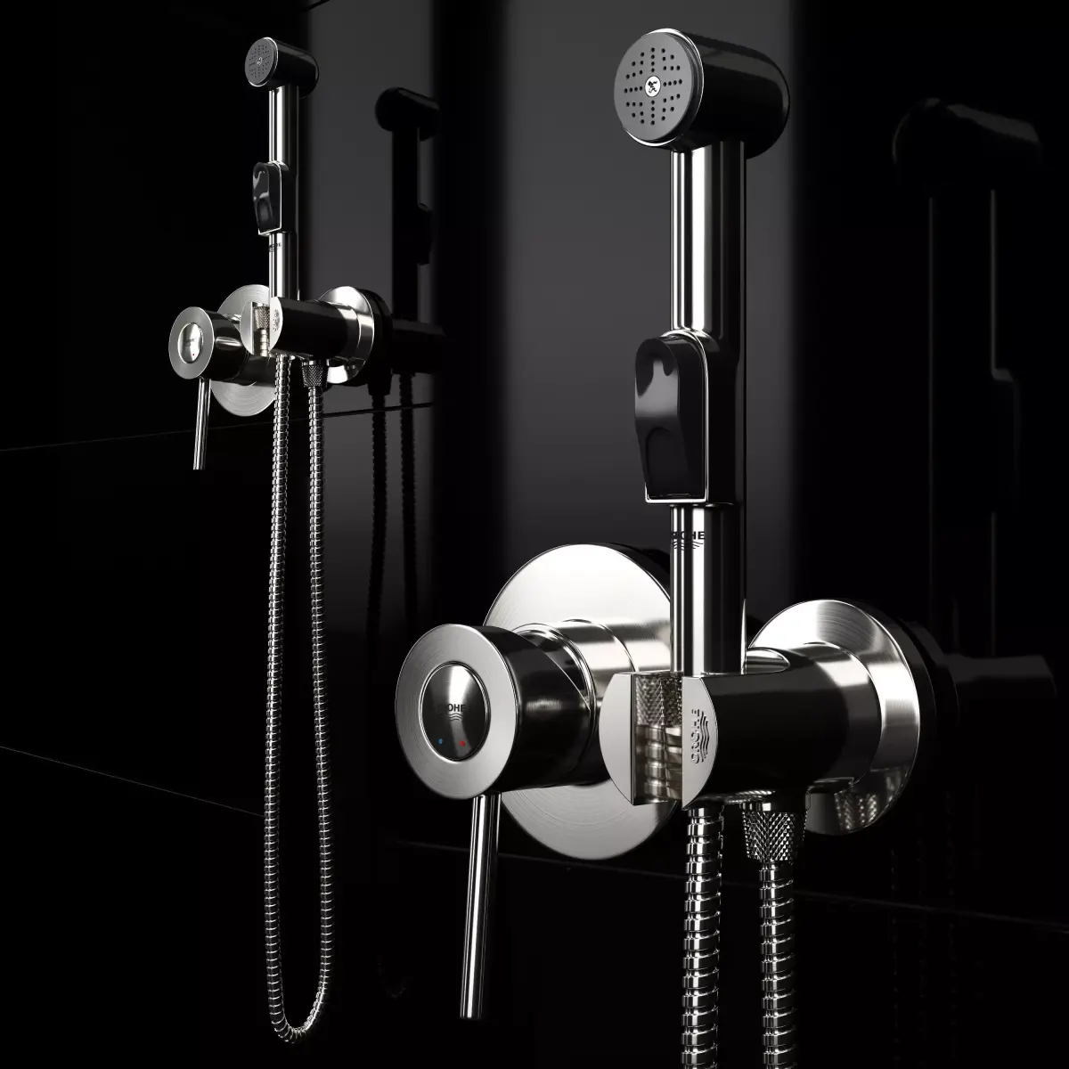Hygienic shower Grohe BauClassic 124434 3D model