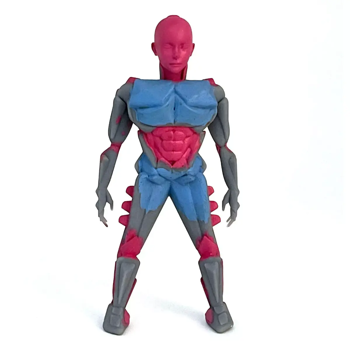 Sci-Fi Cyborg Figure STL 3d Print File Royalty Free 3D print model