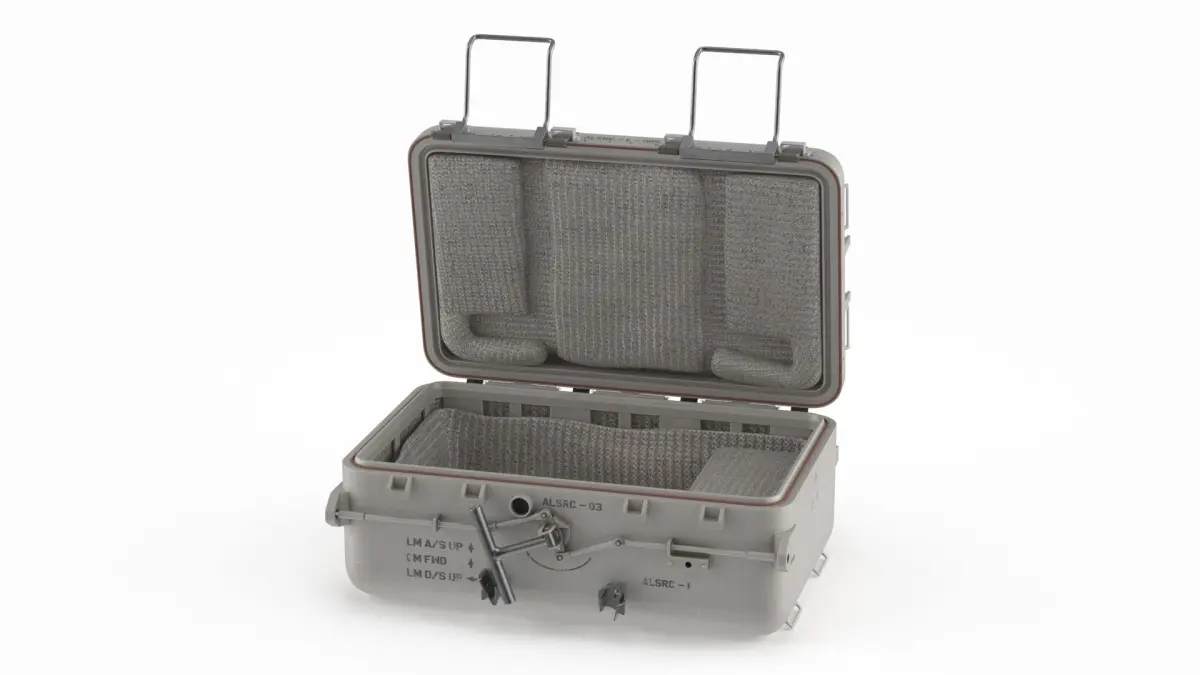 Apollo Lunar Sample Return Container Open 3D model