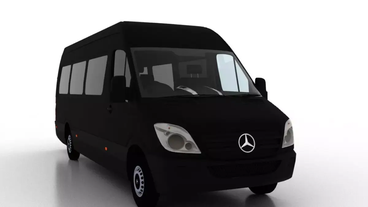 Mercedes Benz Sprinter L4H2 2009 Passenger UK 3D model
