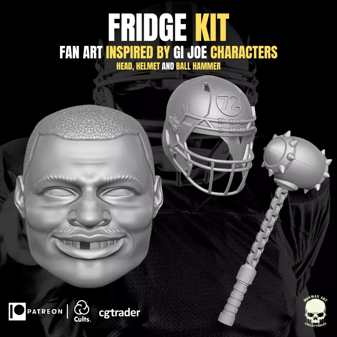 Fridge Kit fan art for action figures 3D print model