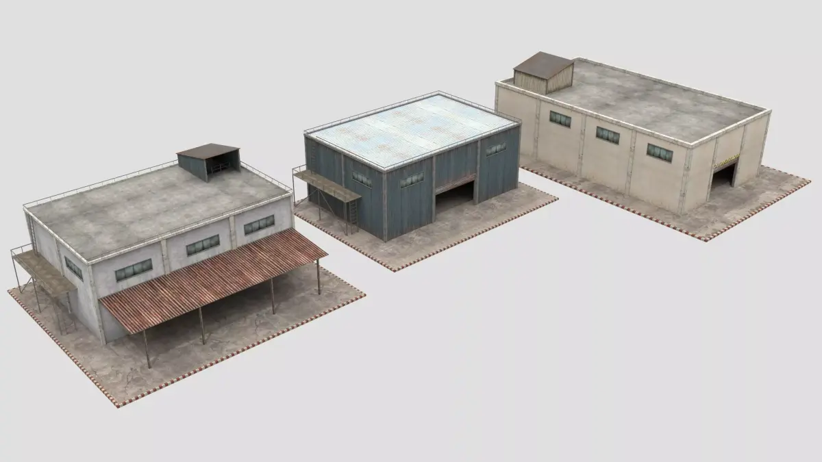 Warehouse Collection - Pack Low-poly 3D model