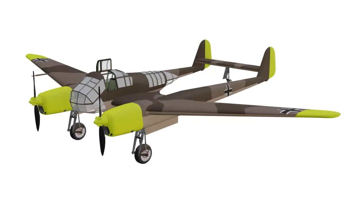 Focke-Wulf F 19 Ente Low-poly 3D model purchase