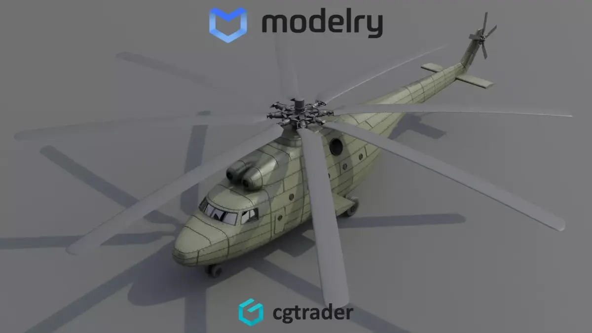Heavy Lift Helicopter 3D model