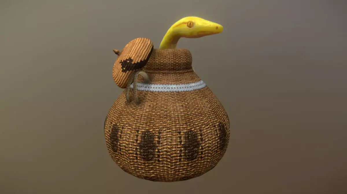 Rat Snake Basket Low-poly 3D model