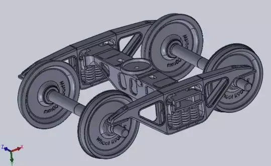 Diamond bogie frame 3D model