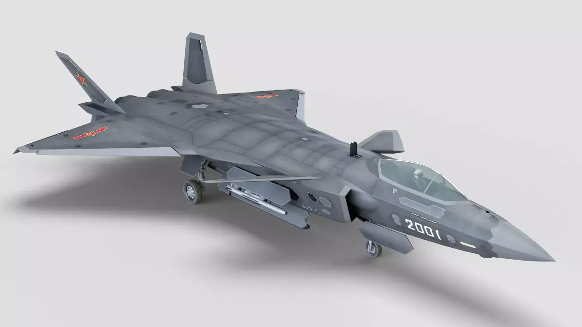 Chengdu J-20 3D model buy