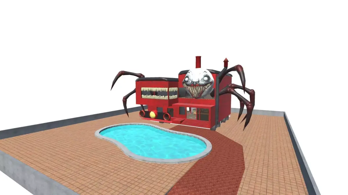 choo choo charles home  Low-poly 3D model