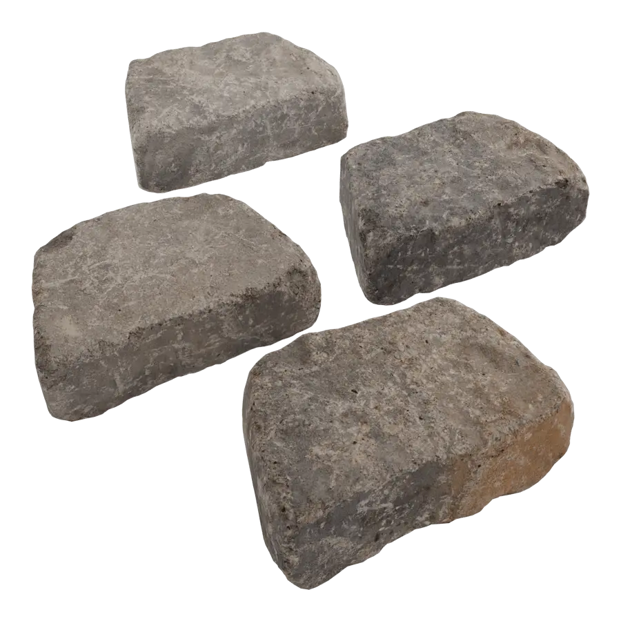  Worn Retaining Wall Beltis Block Models 
