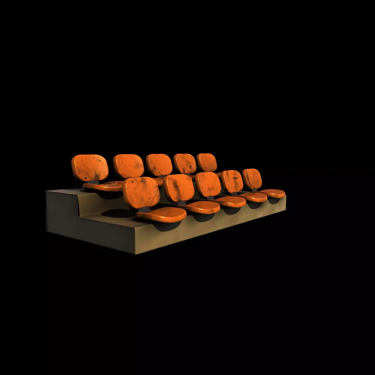 Waiting Room Chairs 03  3D model