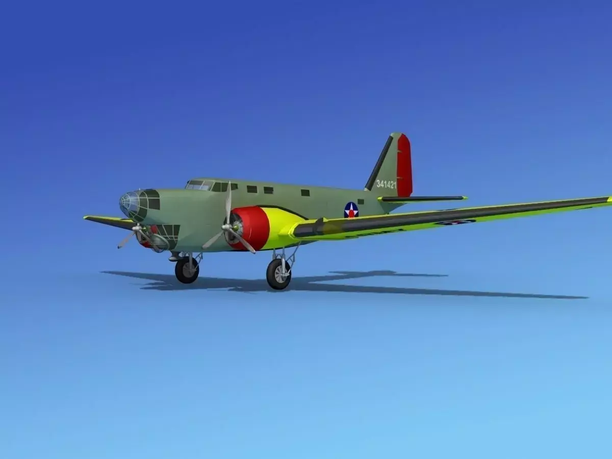 Douglas B-18A Bolo V07 3D model