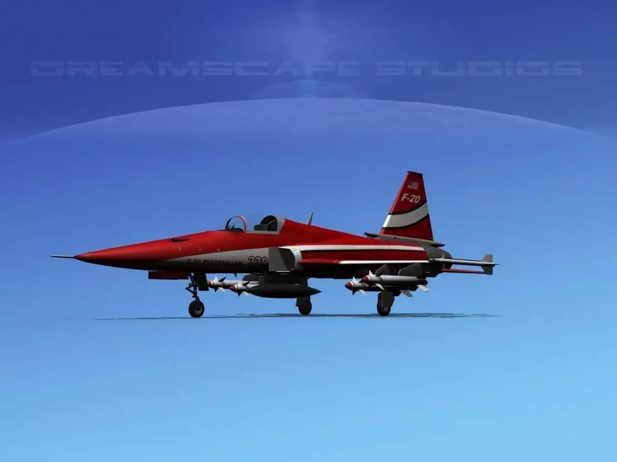 Northrop F-20 Tigershark V11 3D model