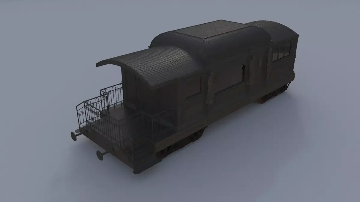 Trainwagoncoachshop 3D model