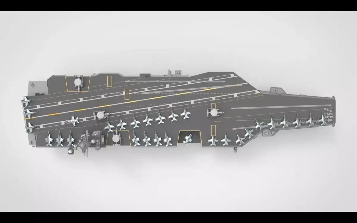 uss gerald r ford cvn 78 3D model