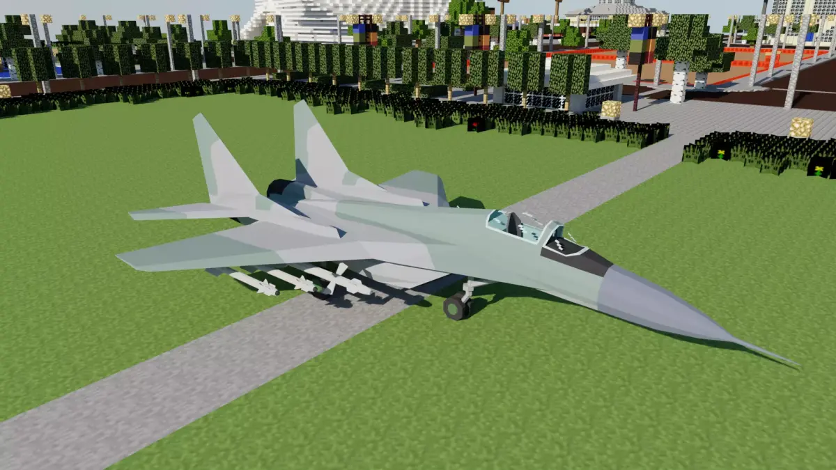 MiG-29 Figher jet Low-poly 3D model