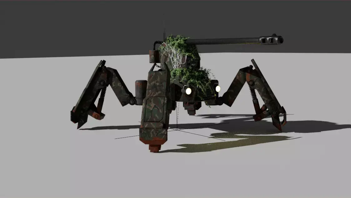 gaming tank  low polygon 3D print model