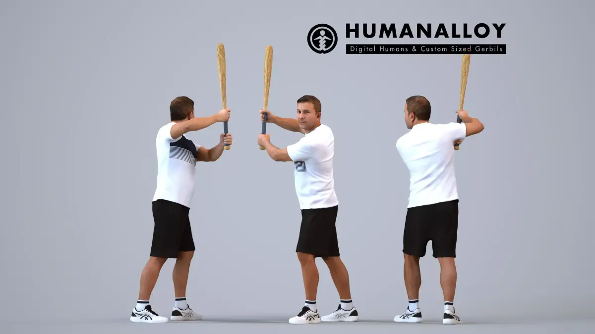00566Omar004 - Adult Middle Eastern man exercising in summer 3D model