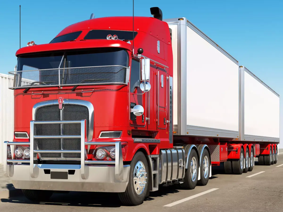 Kenworth K200 With Trailer 3D model