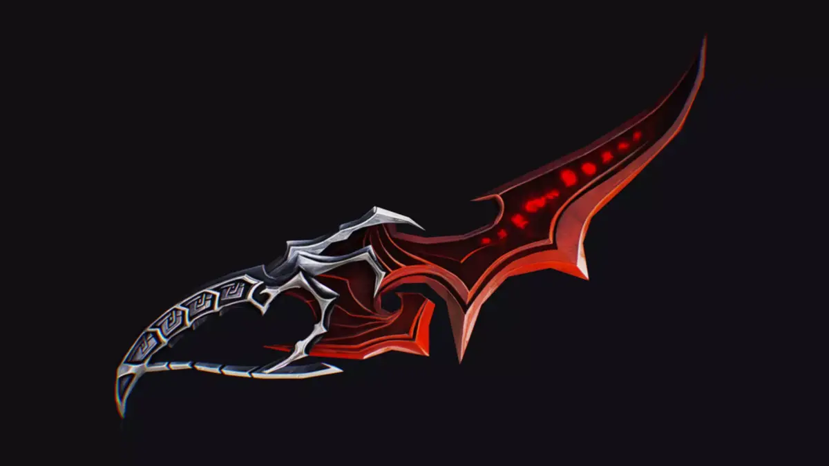 Dagger Bone Ruby Short Blade Sharpener Wedge Grinding Low-poly 3D model