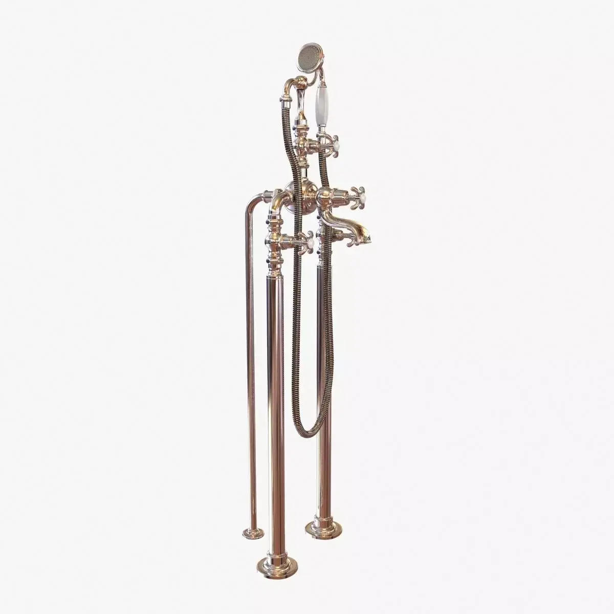 Lefroy Brooks LA CHAPELLE BATH SHOWER MIXER WITH STANDPIPES 3D model