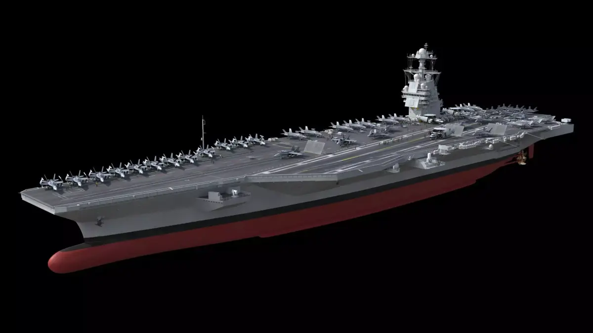 CVN-78 USS Gerald Ford Aircraft carrier 3D model