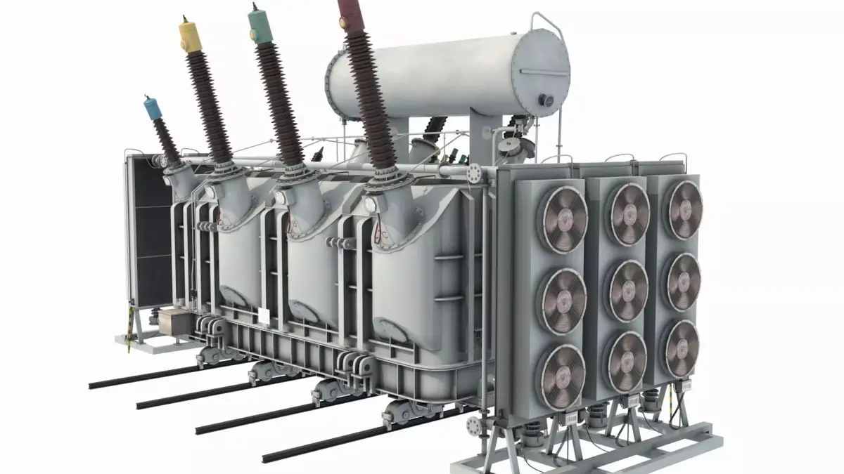 Main Transformer Of Power Station 1 3D model