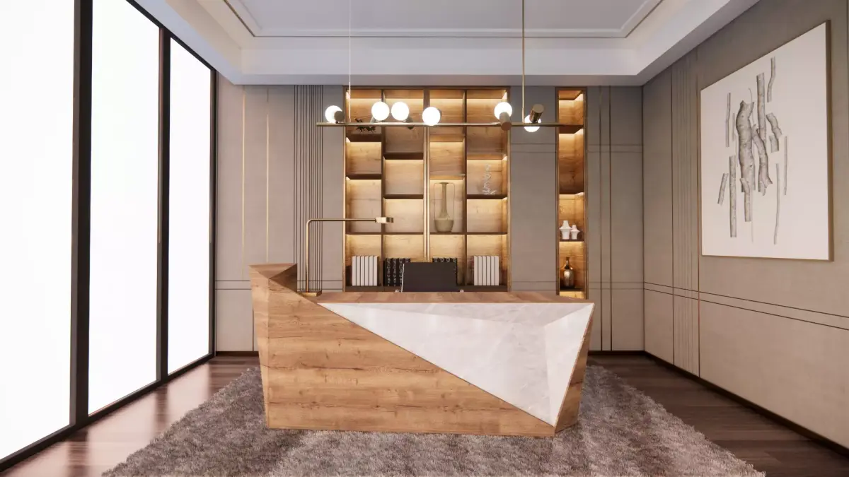 Reception Table Low-poly 3D model