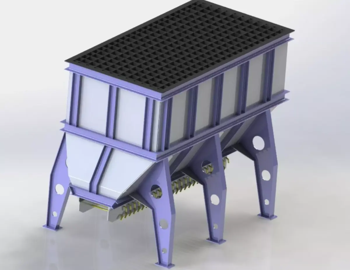 BUNKER FOR 7 CUBIC METERS FEEDING 3D model